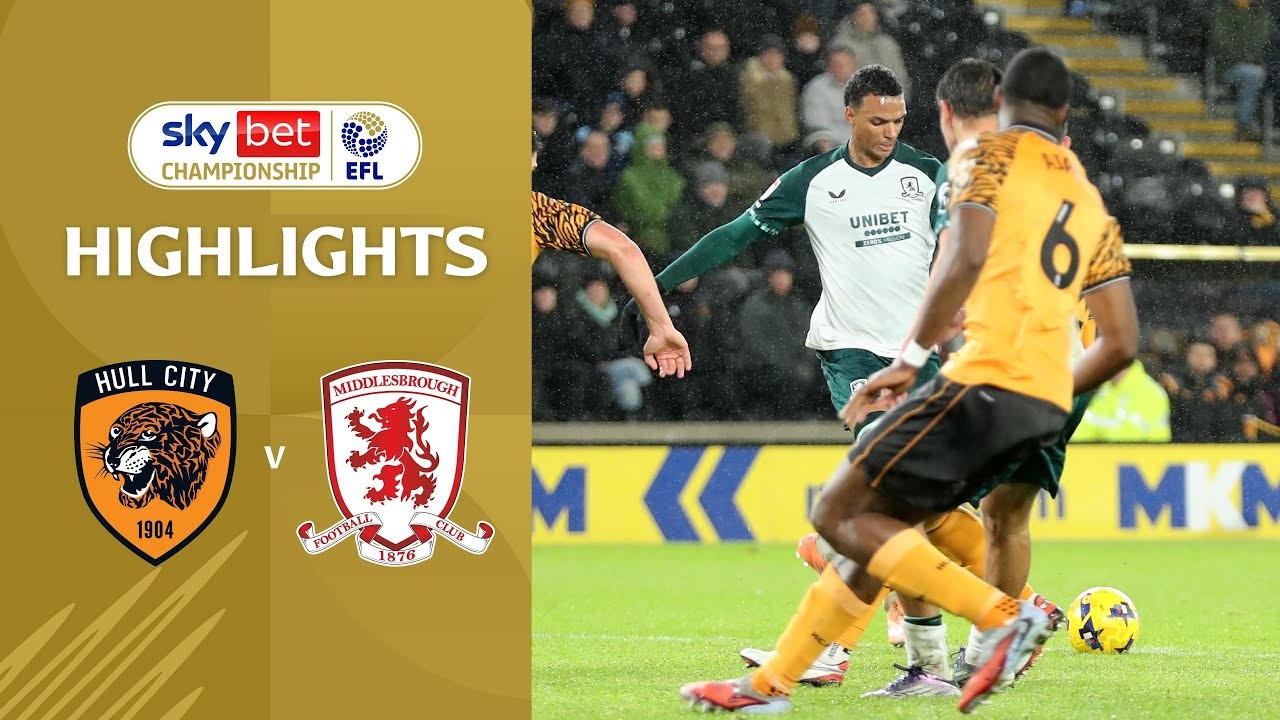#ไฮไลท์ฟุตบอล [ ฮัลล์ ซิตี้ 1 - 4 มิดเดิ้ลสโบรห์ ] เดอะแชมเปี้ยนส์ชิพ อังกฤษ 2025/6.12.68