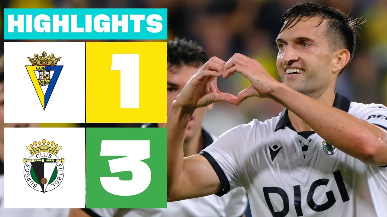 #ไฮไลท์ฟุตบอล [ กาดิซ 1 - 3 บูร์โกส ซีเอฟ ] อเดลันเต้ สเปน 2025/21.10.68