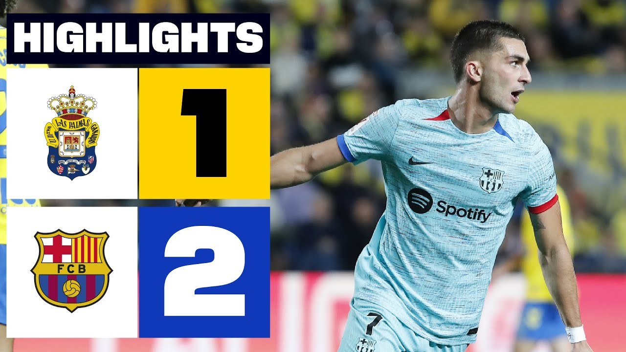 #ไฮไลท์ฟุตบอล [ ลาส พัลมาส 1 - 2 บาร์เซโลน่า ] ลาลีก้า สเปน 2024/5.1.67